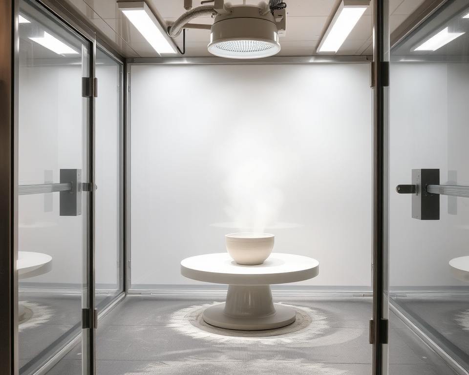 Glaze Spray Booth in Ceramic