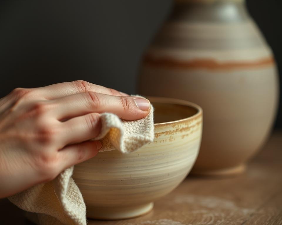 Handmade Pottery Cleaning