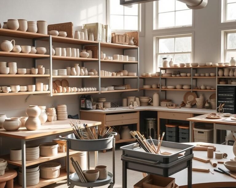 Pottery Studio Storage Ideas